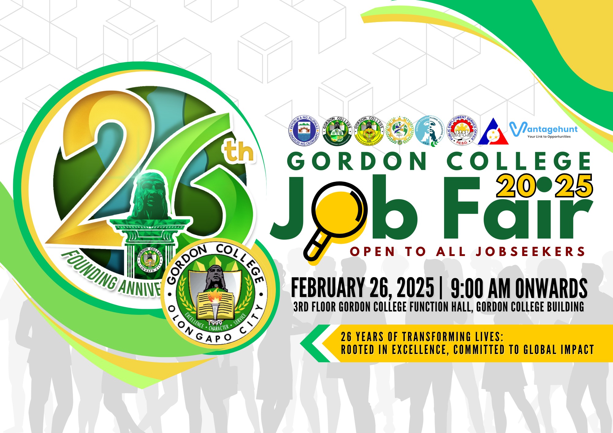 Gordon College Anniversary Job Fair Banner Vantagehunt