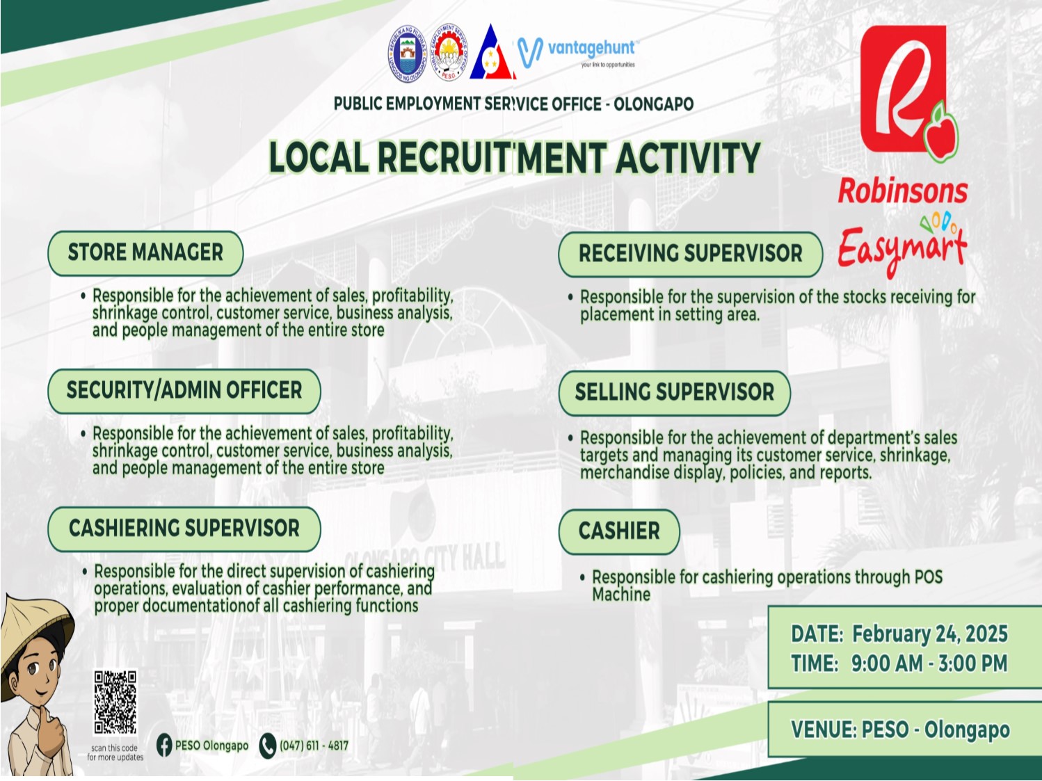 ROBINSON EASYMART Local Recruitment Activity Banner Vantagehunt