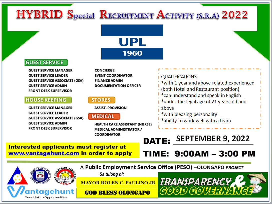 UNITED PHILIPPINE LINES Special Recruitment Activity Banner Vantagehunt